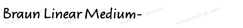 Braun Linear Medium字体转换